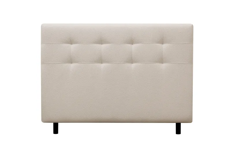 HVILA Premium Komplett Sängpaket 160x200 cm Kontinentalsäng med Sänggavel - Ljusbeige Bouclé - Products - Möbler - Säng - Kontinentalsäng