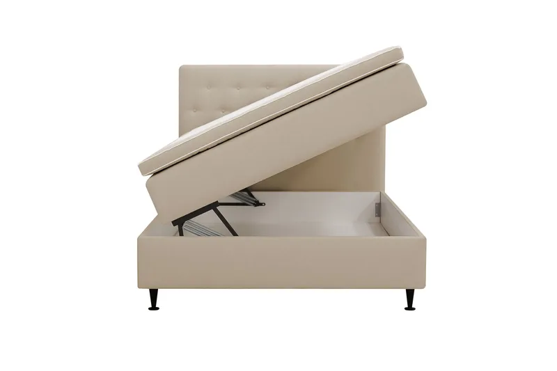 HVILA Plus Komplett Sängpaket med Förvaring 140x200 cm - Beige - Products - Möbler - Säng - Komplett sängpaket