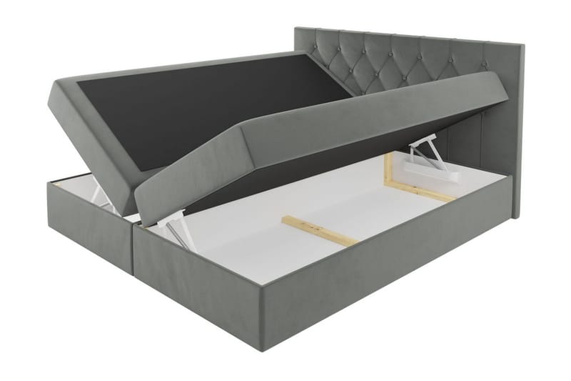 Jitendera Sängpaket Kontinentalsäng 120x200 cm med Förvaring - Grön - Products - Möbler - Säng - Komplett sängpaket