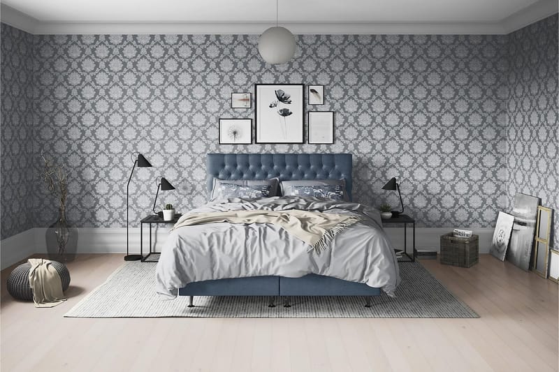 Joluma Kontinentalsäng Fast 105x200 cm - (+Fler val) 105x200 cm Mörkblå - Products - Möbler - Säng - Enkelsäng