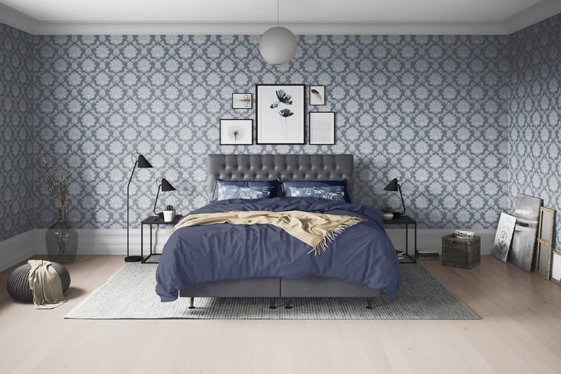 Joluma Kontinentalsäng Medium 140x200 cm - (+Fler val) 140x200 cm Mörkgrå - Products - Möbler - Säng - Kontinentalsäng