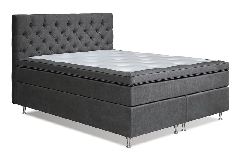 Joluma Sängpaket Fast 160x200 cm - (+Fler val) 160x200 cm Mörkgrå - Products - Möbler - Säng - Kontinentalsäng