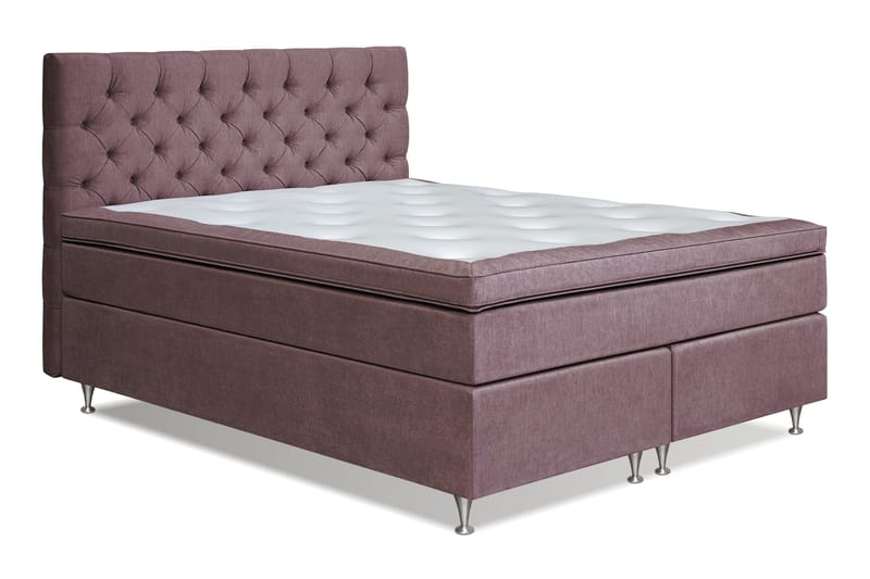 Joluma Sängpaket Fast 180x200 cm - (+Fler val) 180x200 cm Mörkrosa - Products - Möbler - Säng - Kontinentalsäng