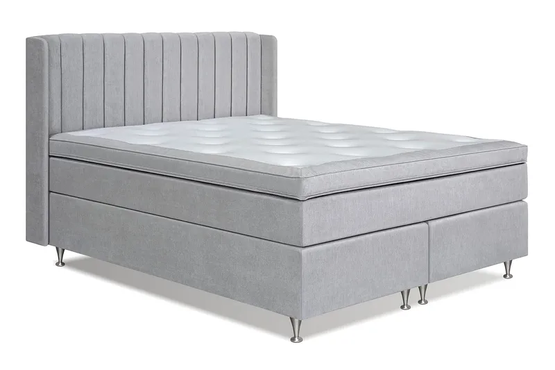 Joluma Sängpaket Medium 180x200 cm - (+Fler val) 180x200 cm Ljusgrå - Products - Möbler - Säng - Kontinentalsäng