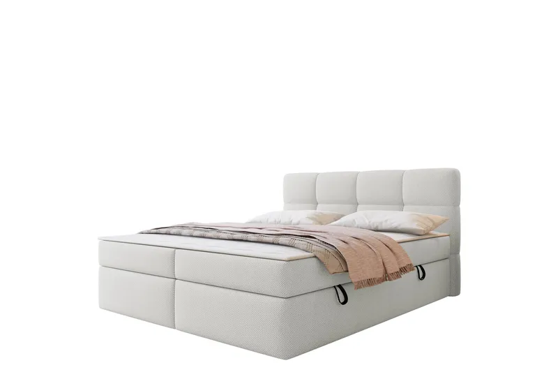 Leckersbo Komplett Sängpaket Kontinentalsäng med förvaring 160x200 cm - Vit - Products - Möbler - Säng - Komplett sängpaket