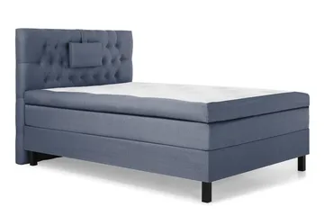 Lucky Komplett Sängpaket 120x200 Latex Diamant Sänggavel - Nackkudde Liten Mörkblå - Products - Möbler - Säng - Enkelsäng