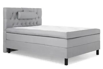 Lucky Komplett Sängpaket 120x200 Latex Diamant Sänggavel - Nackkudde Stor Mellangrå - Products - Möbler - Säng - Enkelsäng
