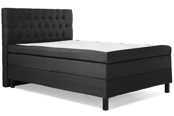 Lucky Komplett Sängpaket 120x200 Memory Diamant Sänggavel - Svart/Grå - Products - Möbler - Säng - Enkelsäng