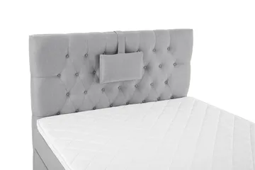 Lucky Komplett Sängpaket 120x200 Skum Diamant - Nackkudde Liten Mellangrå - Products - Möbler - Säng - Enkelsäng