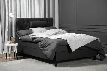 Lucky Komplett Sängpaket 120x200 Skum Diamant - Nackkudde Stor Svart/Grå - Products - Möbler - Säng - Enkelsäng