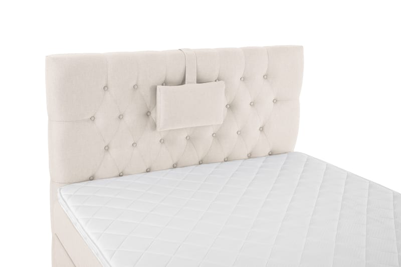 Lucky Komplett Sängpaket 120x200 Skum Diamant Sänggavel - Nackkudde Liten Beige - Products - Möbler - Säng - Enkelsäng