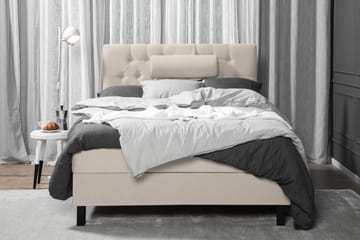 Lucky Komplett Sängpaket 120x200 Skum Diamant Sänggavel - Nackkudde Stor Beige - Products - Möbler - Säng - Enkelsäng