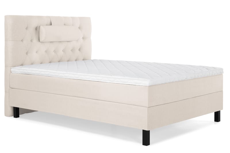 Lucky Komplett Sängpaket 120x200 Skum Diamant Sänggavel - Nackkudde Stor Beige - Products - Möbler - Säng - Enkelsäng