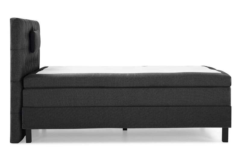 Lucky Komplett Sängpaket 120x200 Polyeter Diamant Sänggavel - Nackkudde Liten Svart/Grå - Products - Möbler - Säng - Enkelsäng