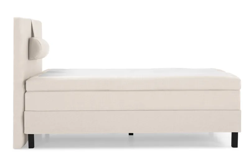 Lucky Komplett Sängpaket 120x200 Polyeter Slät Sänggavel - Nackkudde Stor Beige - Products - Möbler - Säng - Enkelsäng