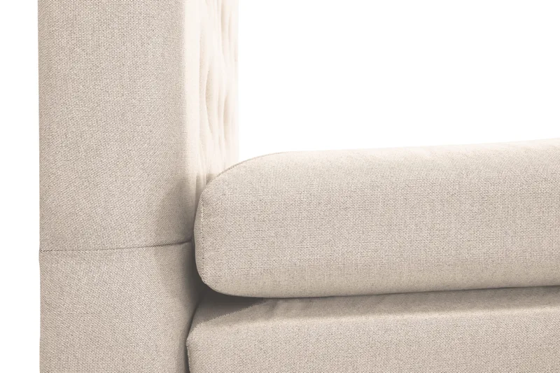 Lucky Komplett Sängpaket 120x200 Polyeter Diamant Sänggavel - Beige - Products - Möbler - Säng - Enkelsäng