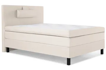 Lucky Komplett Sängpaket 120x200 Polyeter Slät Sänggavel - Nackkudde Stor Beige - Products - Möbler - Säng - Enkelsäng
