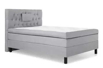 Lucky Komplett Sängpaket 120x200 Polyeter Diamant Sänggavel - Nackkudde Liten Mellangrå - Products - Möbler - Säng - Enkelsäng