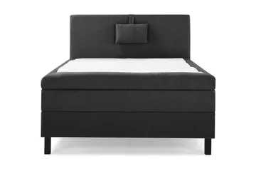 Lucky Komplett Sängpaket 120x200 Polyeter Slät - Nackkudde Liten Svart/Grå - Products - Möbler - Säng - Enkelsäng