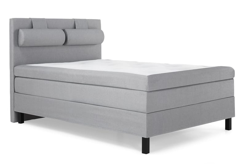 Lucky Komplett Sängpaket 140x200 Latex Slät Sänggavel  Na - Nackkudde Stor Mellangrå - Products - Möbler - Säng - Kontinentalsäng