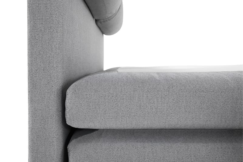 Lucky Komplett Sängpaket 140x200 Latex Slät Sänggavel  Na - Nackkudde Stor Mellangrå - Products - Möbler - Säng - Kontinentalsäng