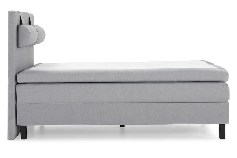 Lucky Komplett Sängpaket 140x200 Latex Slät Sänggavel  Na - Nackkudde Stor Mellangrå - Products - Möbler - Säng - Kontinentalsäng