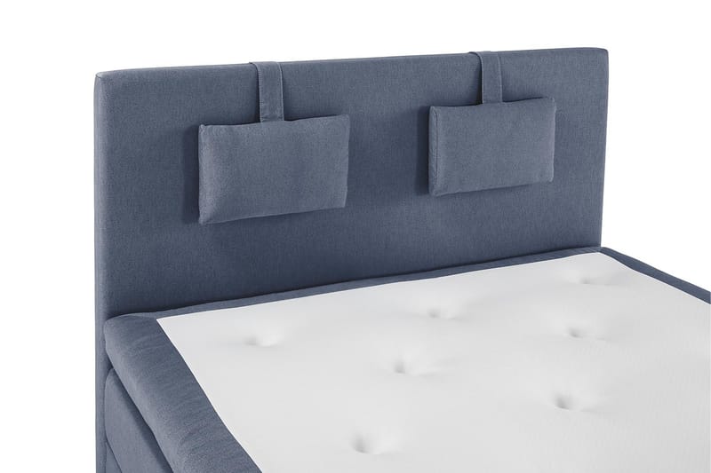 Lucky Komplett Sängpaket 140x200 Memory Slät Sänggavel  N - Nackkudde Liten Mörkblå - Products - Möbler - Säng - Kontinentalsäng