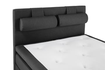 Lucky Komplett Sängpaket 140x200 Memory Slät Sänggavel  N - Nackkudde Stor Svart/Grå - Products - Möbler - Säng - Kontinentalsäng
