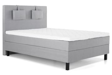 Lucky Komplett Sängpaket 140x200 Skum Slät - Nackkudde Liten Mellangrå - Products - Möbler - Säng - Kontinentalsäng