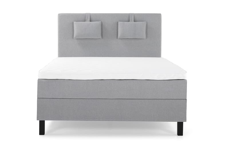 Lucky Komplett Sängpaket 140x200 Skum Slät, Nackkudde Liten Mellangrå