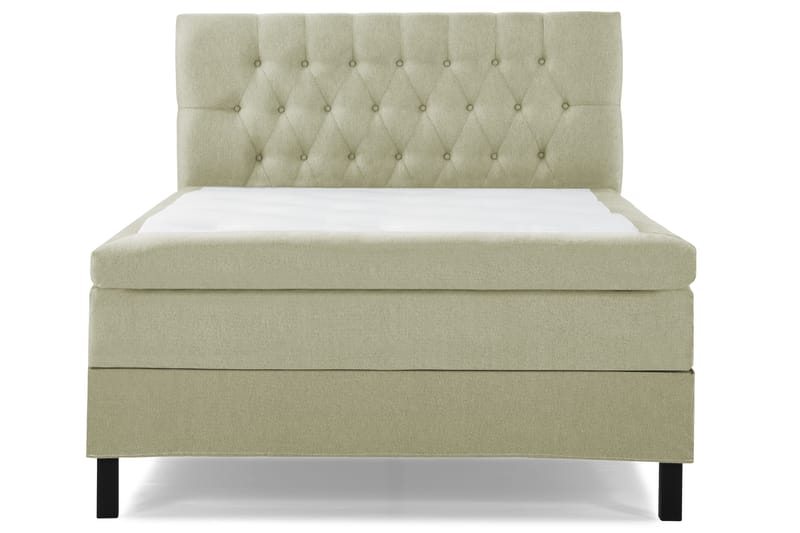 Lucky Komplett Sängpaket 140x200 Polyeter Diamant Sänggavel, Grön