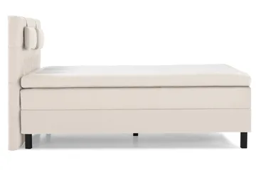 Lucky Komplett Sängpaket 140x200 Polyeter Diamant Sänggavel - Nackkudde Liten Beige - Products - Möbler - Säng - Kontinentalsäng