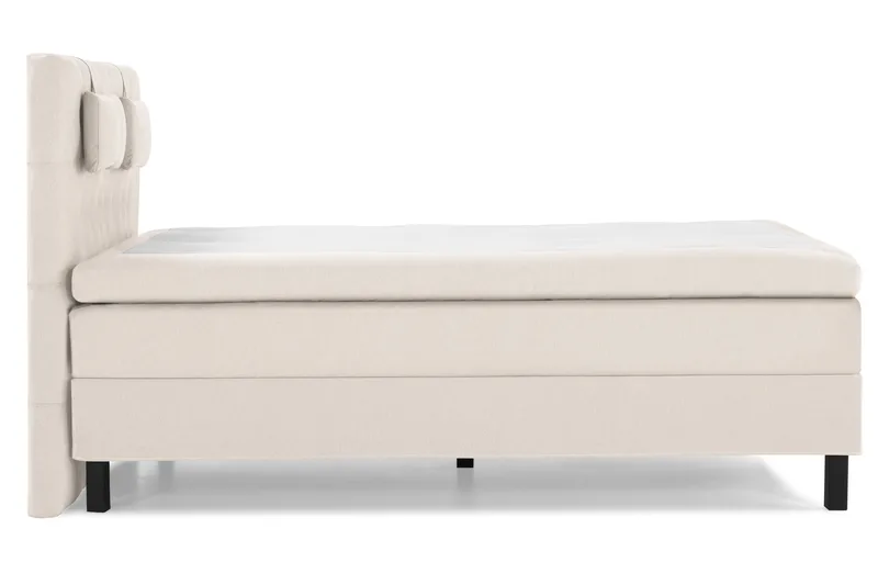 Lucky Komplett Sängpaket 140x200 Polyeter Diamant Sänggavel - Nackkudde Liten Beige - Products - Möbler - Säng - Kontinentalsäng
