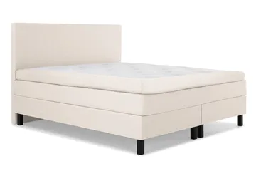 Lucky Komplett Sängpaket 150x200 Polyeter Slät Sänggavel - Beige - Products - Möbler - Säng - Kontinentalsäng