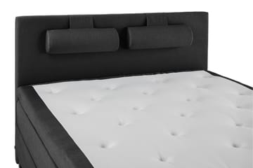 Lucky Komplett Sängpaket 160x200 Memory Slät - Nackkudde Stor Svart/Grå - Products - Möbler - Säng - Kontinentalsäng