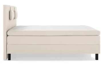 Lucky Komplett Sängpaket 160x200 Memory Slät Sänggavel - Nackkudde Liten Beige - Products - Möbler - Säng - Kontinentalsäng