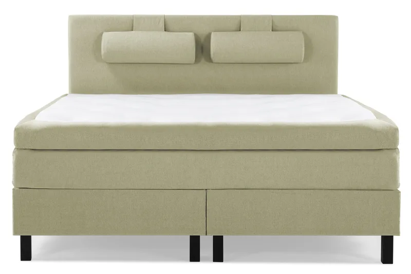 Lucky Komplett Sängpaket 160x200 Memory Slät Sänggavel - Nackkudde Stor Grön - Products - Möbler - Säng - Kontinentalsäng