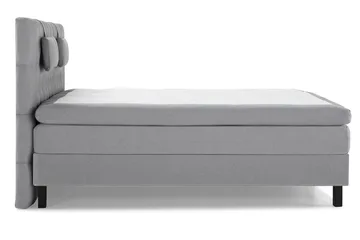 Lucky Komplett Sängpaket 180x200 Latex Diamant Sänggavel - Nackkudde Liten Mellangrå - Products - Möbler - Säng - Kontinentalsäng