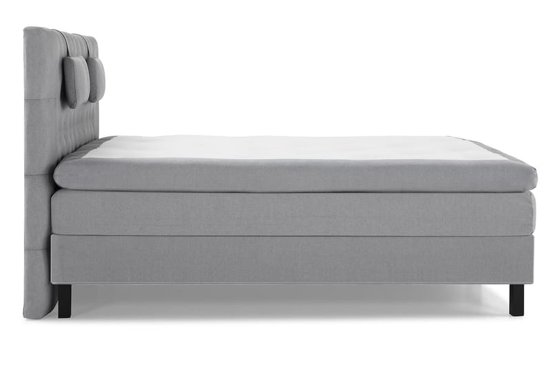 Lucky Komplett Sängpaket 180x200 Latex Diamant Sänggavel - Nackkudde Liten Mellangrå - Products - Möbler - Säng - Kontinentalsäng