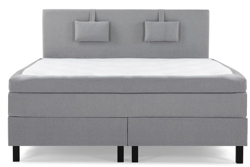 Lucky Komplett Sängpaket 180x200 Memory Slät - Nackkudde Liten Mellangrå - Products - Möbler - Säng - Kontinentalsäng