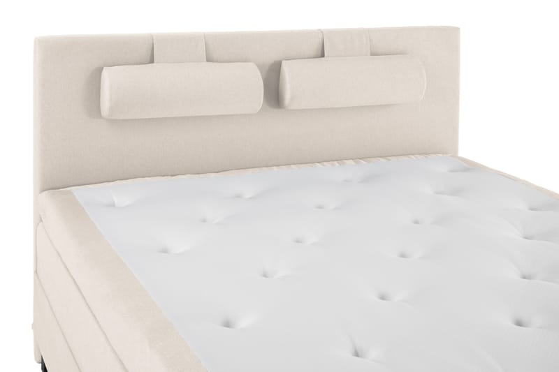 Lucky Komplett Sängpaket 180x200 Memory Slät Sänggavel - Nackkudde Stor Beige - Products - Möbler - Säng - Kontinentalsäng