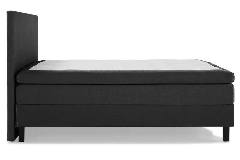 Lucky Komplett Sängpaket 180x200 Memory Slät Sänggavel - Svart/Grå - Products - Möbler - Säng - Kontinentalsäng