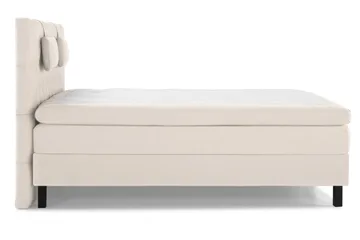 Lucky Komplett Sängpaket 180x200 Polyeter Diamant Sänggavel - Nackkudde Liten Beige - Products - Möbler - Säng - Kontinentalsäng