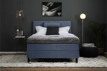 Lucky Kontinentalsäng 120x200Latex - Mörkblå - Products - Möbler - Säng - Enkelsäng