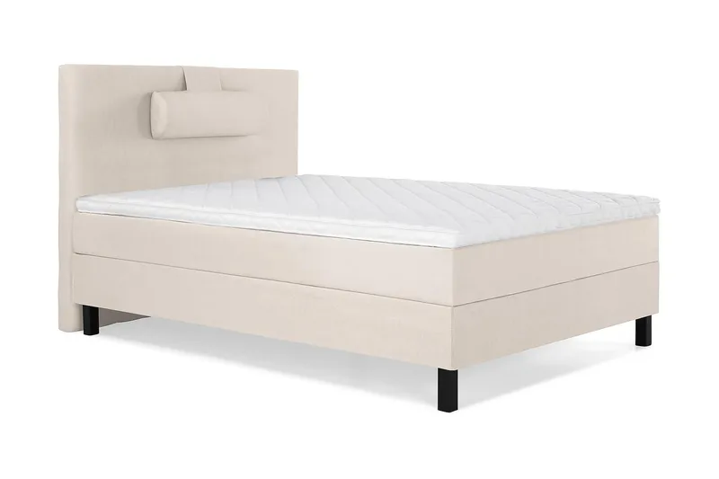 Lucky Kontinentalsäng 120x200Skum - Beige - Products - Möbler - Säng - Enkelsäng