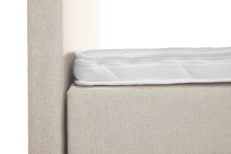 Lucky Kontinentalsäng 120x200Skum - Beige - Products - Möbler - Säng - Enkelsäng