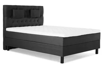 Lucky Kontinentalsäng 140x200Skum - Svart/Grå - Products - Möbler - Säng - Kontinentalsäng