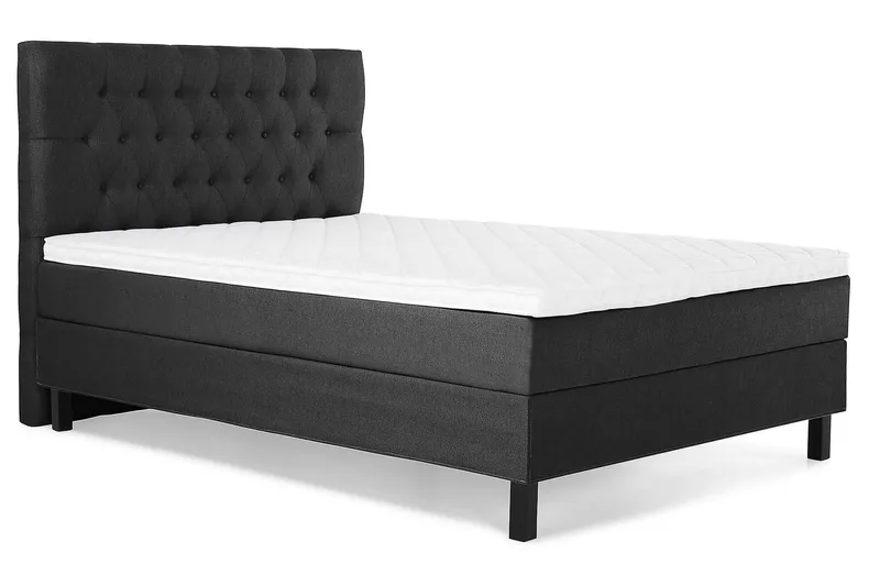 Lucky Kontinentalsäng 140x200Skum - Svart/Grå - Products - Möbler - Säng - Kontinentalsäng