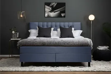 Lucky Kontinentalsäng 160x200 cm - Mörkblå - Products - Möbler - Säng - Kontinentalsäng