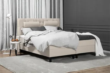 Lucky Kontinentalsäng 180x200Latexmadrass - Beige - Products - Möbler - Säng - Kontinentalsäng